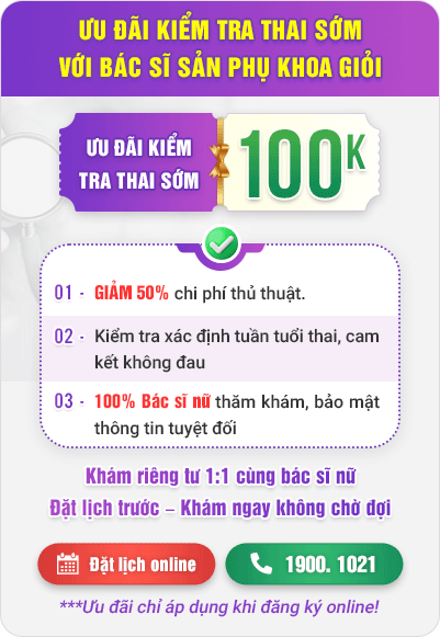 Shortcode ưu đãi kiểm tra thai sớm