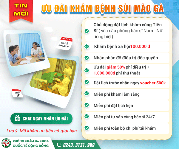 Ưu đãi sùi mào gà