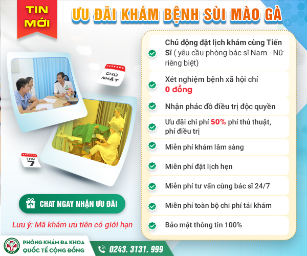 Ưu đãi sùi mào gà