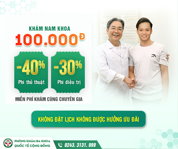 [Siêu hot] Ưu đãi khám nam khoa chuyên sâu tiết kiệm 100.000Đ – Chỉ áp dụng khi đặt lịch trước