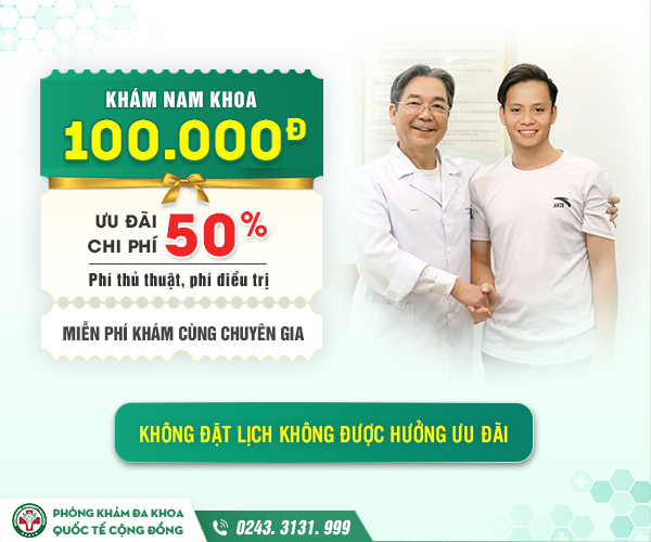 [Siêu hot] Ưu đãi khám nam khoa chuyên sâu tiết kiệm 100.000Đ – Chỉ áp dụng khi đặt lịch trước